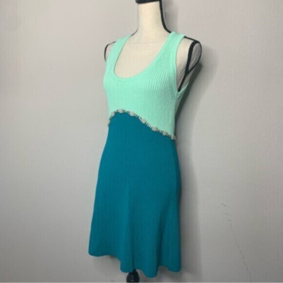 NWT Zara Jewel Applique Knit Mini Dress - Picture 4 of 11